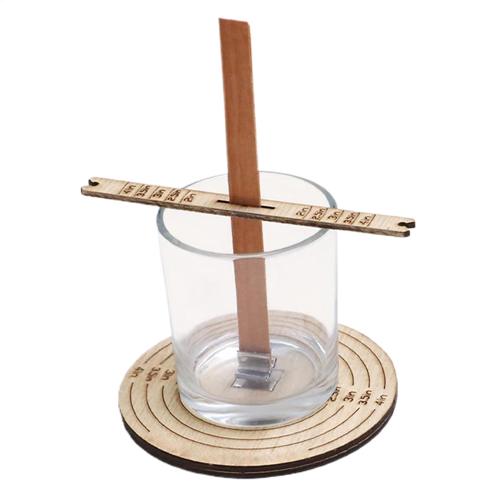 Candle Making Homewood - 芯センタリングツール 芯スタビライザー キャンドル作成ツール 2個 木製クラフト用品 ホームフレグランス用の時間を節約