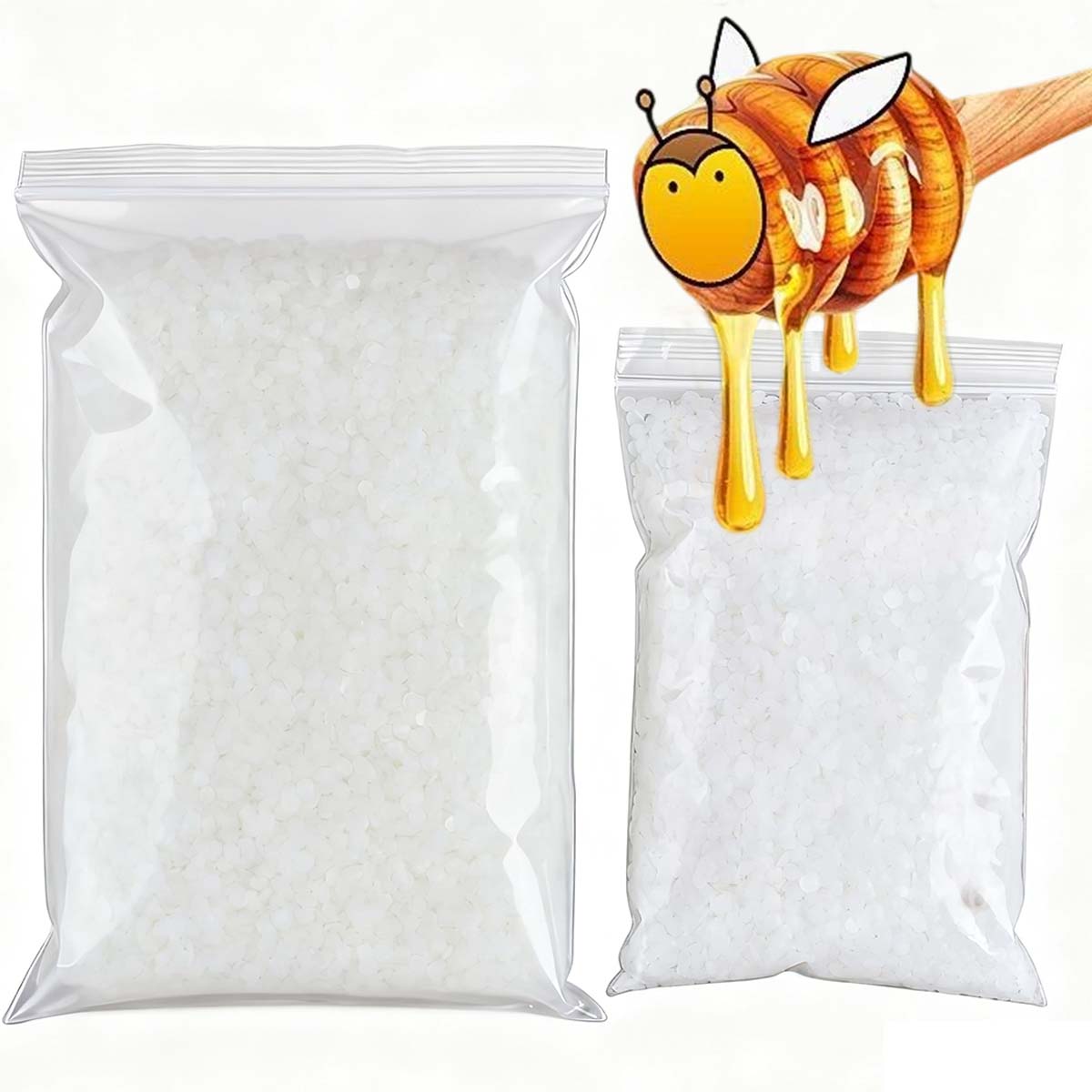 Candle Making Activity - 200g-1000g 白蜜蝋 純天然粒状 香り付きキャンドル材料 DIY 無煙芯材料