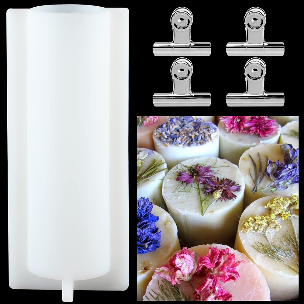 大きな円筒形石鹸型（クリップ付き）、1000mlシリコン製円 - Candle Making Activity のレビューと価格