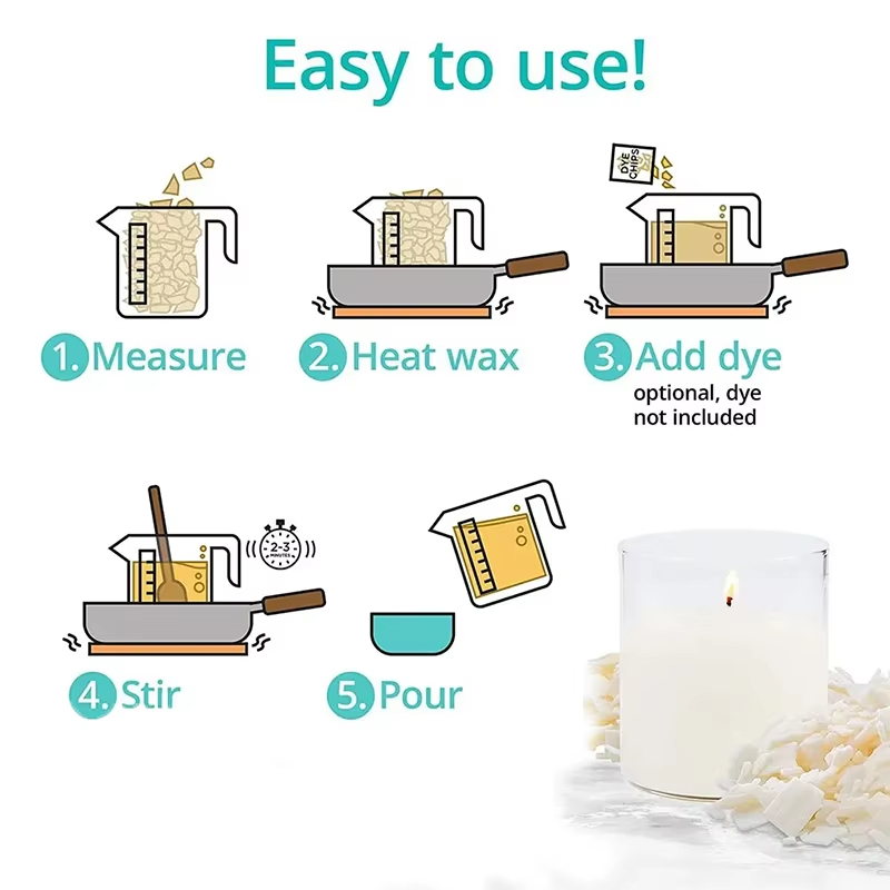 1kg/500/250/100g 純粋な大豆ワックス手作りキ - Candle Making Activity のレビューと価格