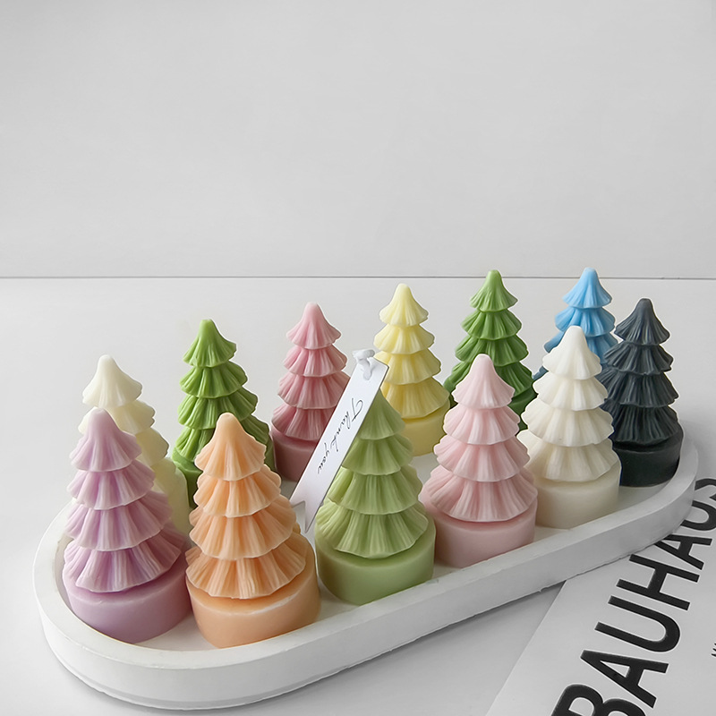 ミニシリコンクリスマスツリーモールド,DIY,手作り,アロマ - Candle Making Activity のレビューと価格