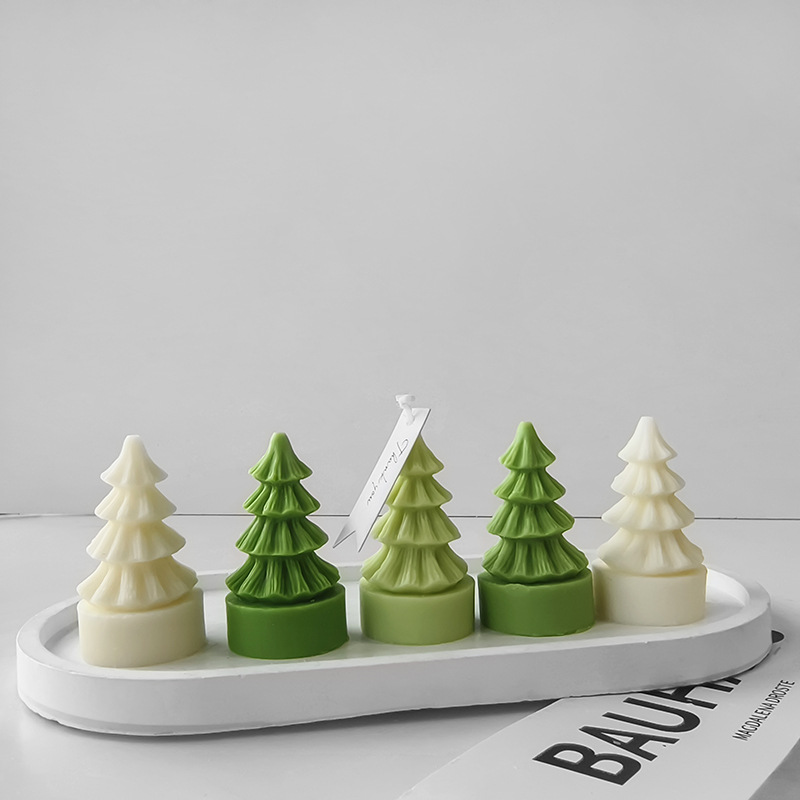 ミニシリコンクリスマスツリーモールド,DIY,手作り,アロマ - Candle Making Activity のレビューと価格