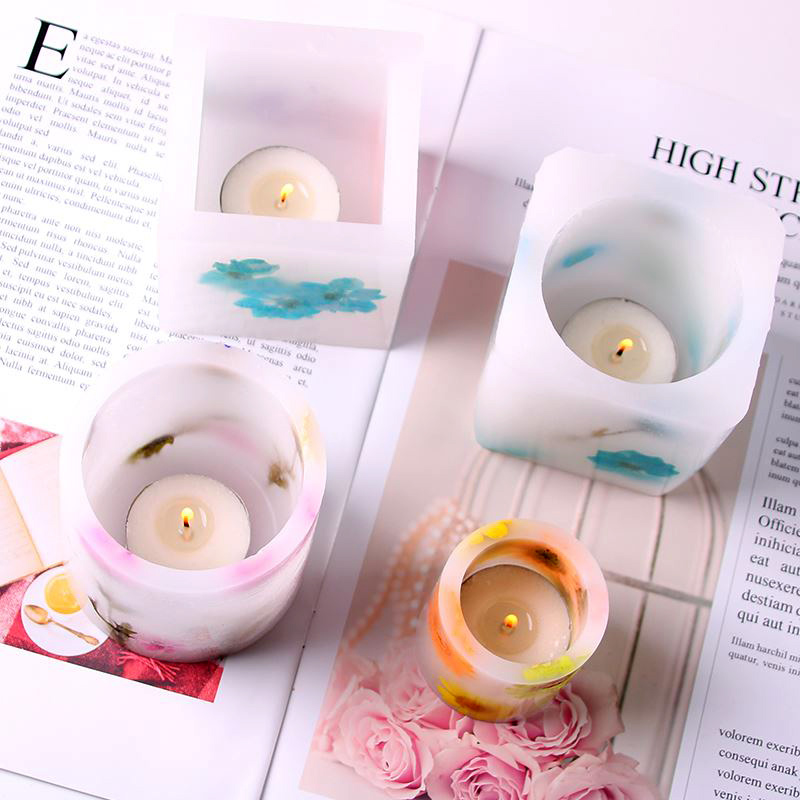 風防付きのワックスカップ型、アクリル製、中空のティライトホル - Candle Making Activity のレビューと価格