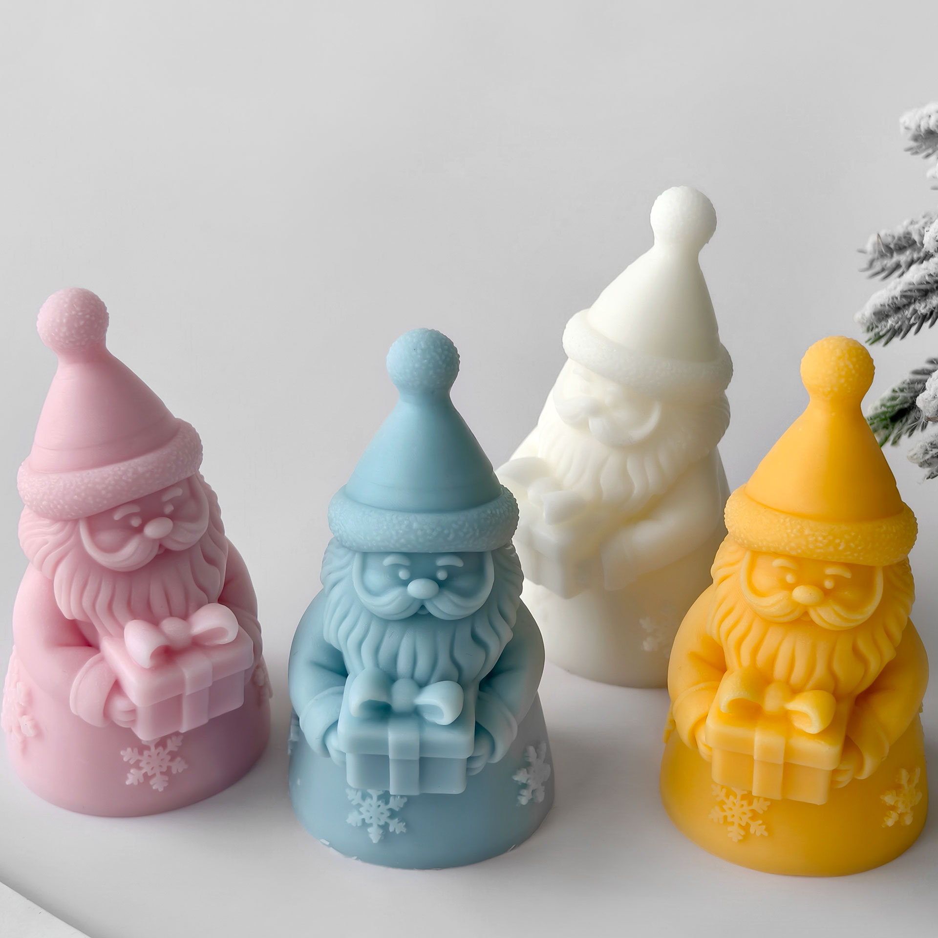 サンタクロースギフトボックスシリコーン型手作りアロマキャンド - Candle Making Activity のレビューと価格