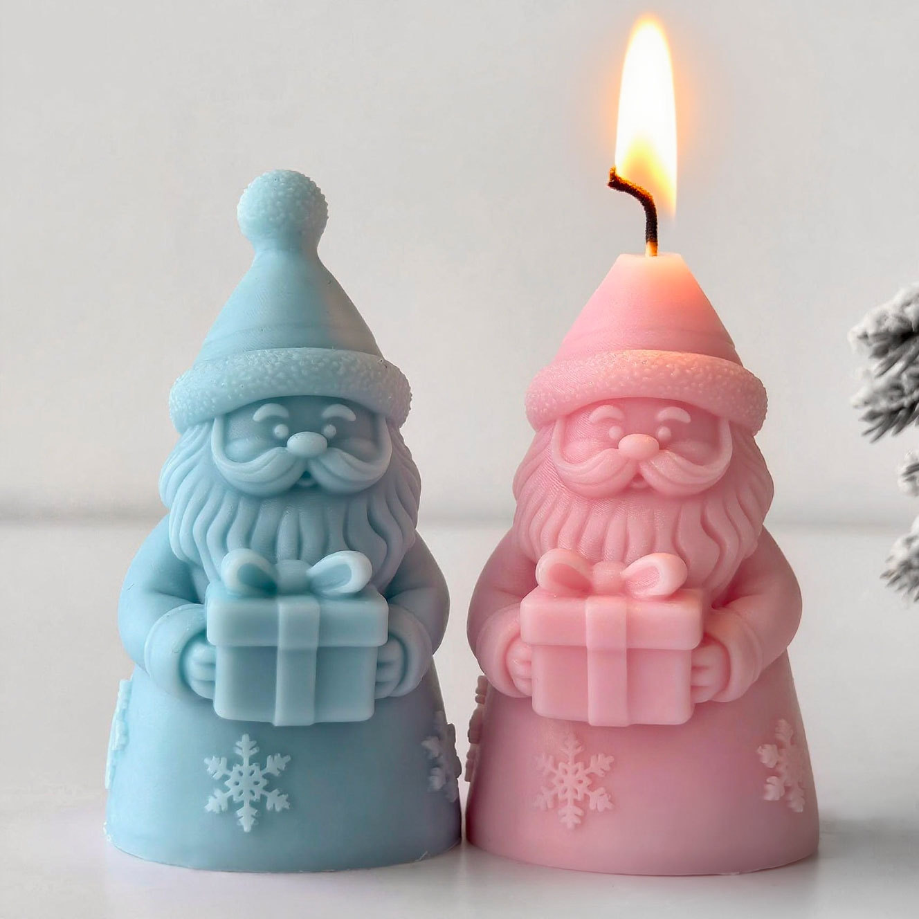 サンタクロースギフトボックスシリコーン型手作りアロマキャンド - Candle Making Activity のレビューと価格