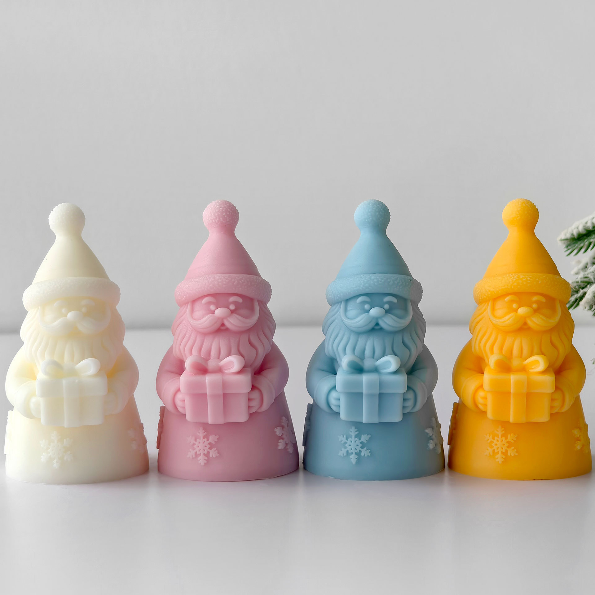 サンタクロースギフトボックスシリコーン型手作りアロマキャンド - Candle Making Activity のレビューと価格