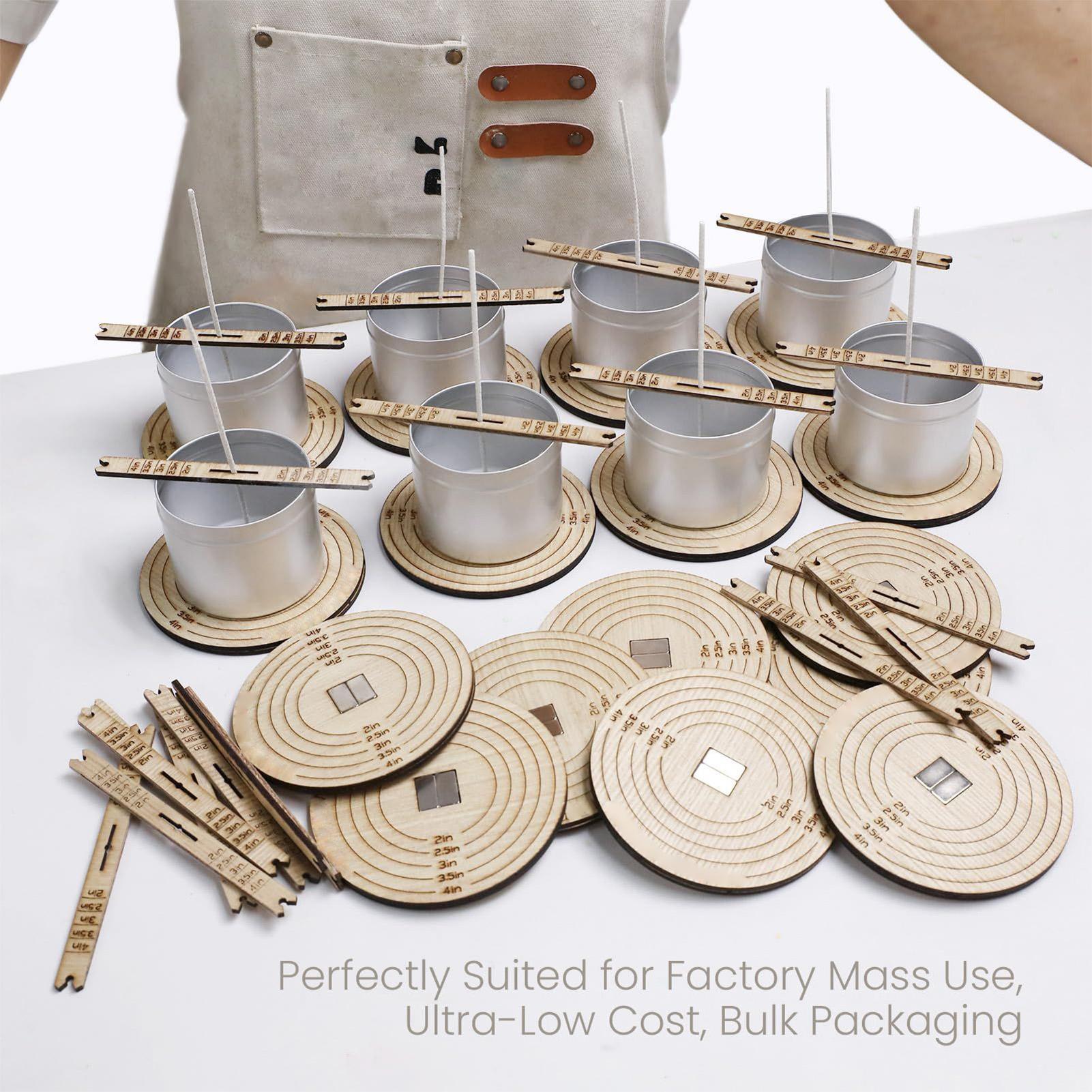芯安定化キャンドル製作ツール 2個/セット 木製クラフト用品 - Candle Making Homewood のレビューと価格
