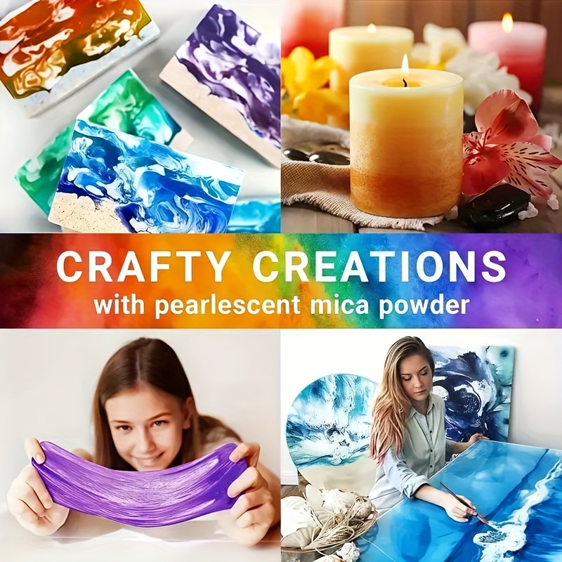 24色/8色 5g 0. さまざまな色の18オンスの真珠光沢 - Candle Making Products のレビューと価格
