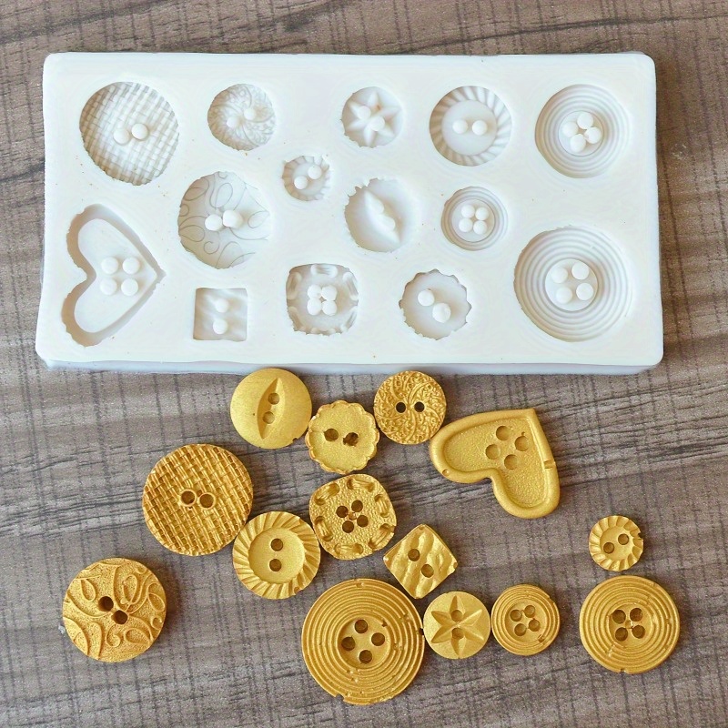 ボタン型シリコンモールド シリコンモールド 石鹸やキャンドル - Candle Making Products のレビューと価格