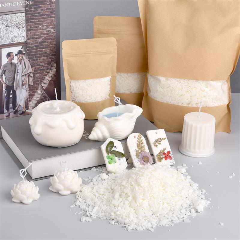 天然の純粋な大豆ワックスフレークの香りのキャンドル,原材料, - Candle Making Activity のレビューと価格
