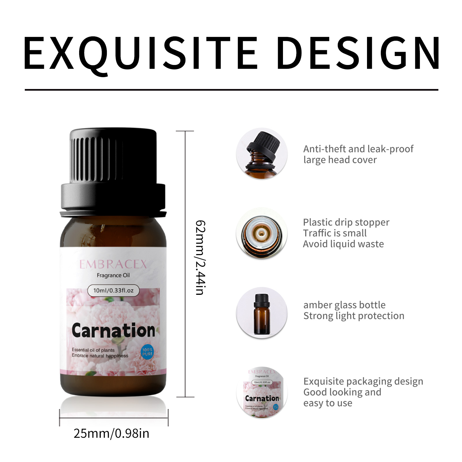 10ml カーネーションフレグランスオイル 花の香り 長持ち - Candle Making Oils のレビューと価格