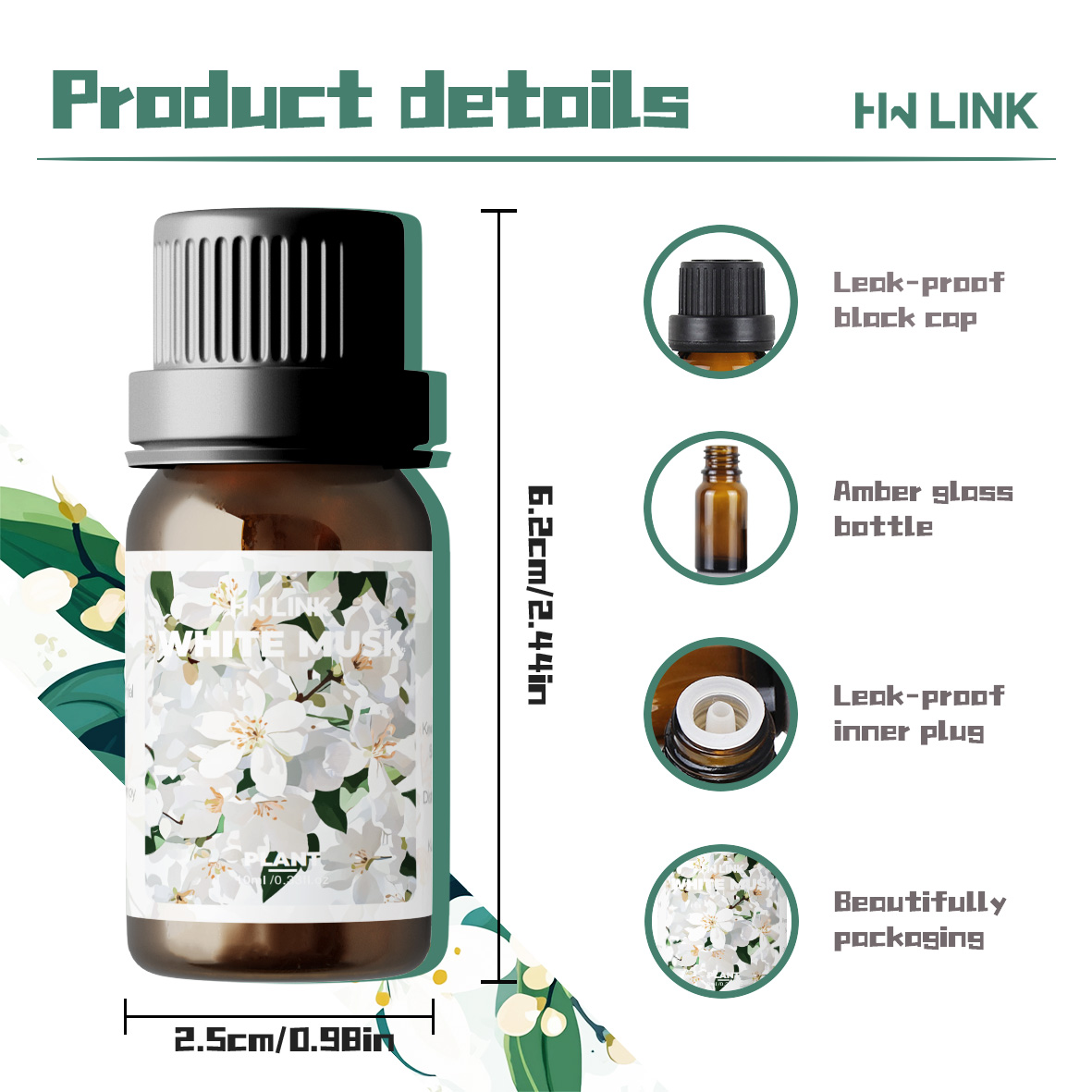 10ml ホワイトムスクフレグランスオイル 女性用 加湿器、 - Candle Making Oils のレビューと価格