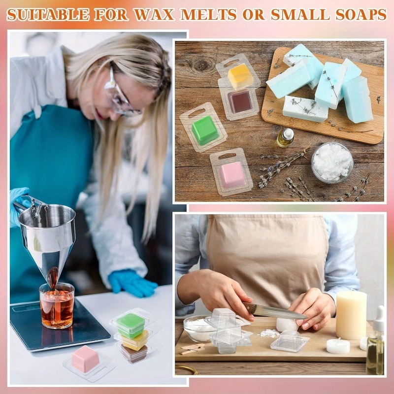 20/50個 クリアプラスチックワックスメルトモールド 1オ - Candle Making Wax Melter のレビューと価格