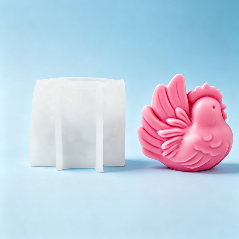 漫画の鶏シリコンキャンドル型、3D鶏型ソイワックスキャンドル - Candle Making Wax Melter のレビューと価格