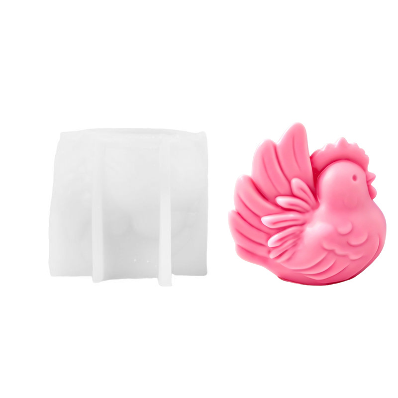 漫画の鶏シリコンキャンドル型、3D鶏型ソイワックスキャンドル - Candle Making Wax Melter のレビューと価格