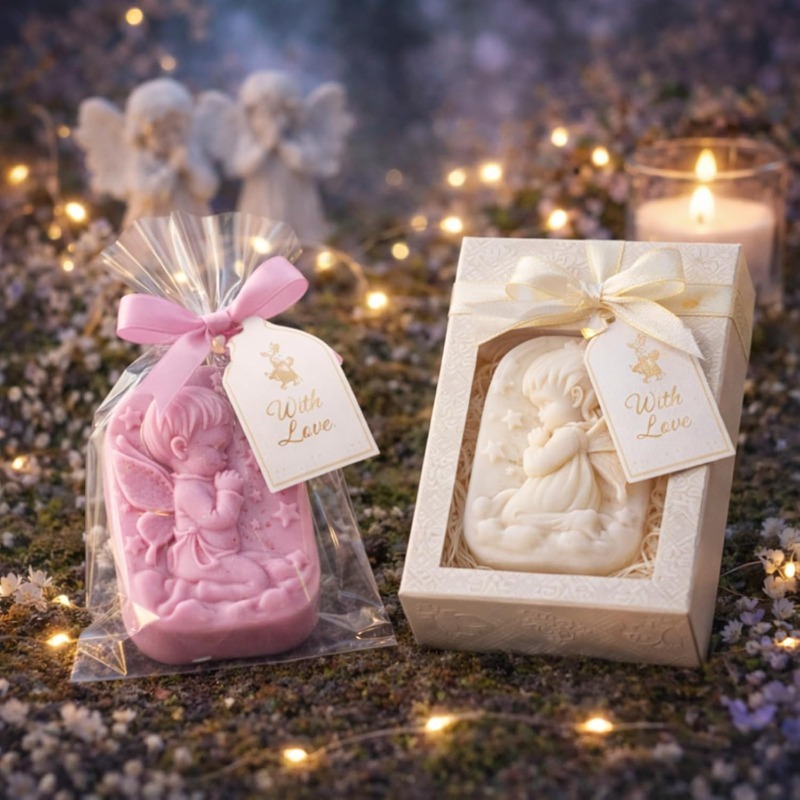 天使のシリコンモールド、石鹸作り用品、祈る妖精の赤ちゃんデザ - Candle Making Activity のレビューと価格
