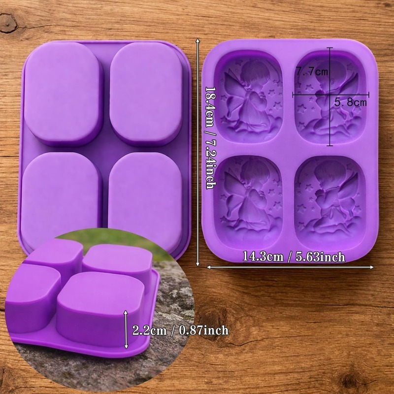 天使のシリコンモールド、石鹸作り用品、祈る妖精の赤ちゃんデザ - Candle Making Activity のレビューと価格
