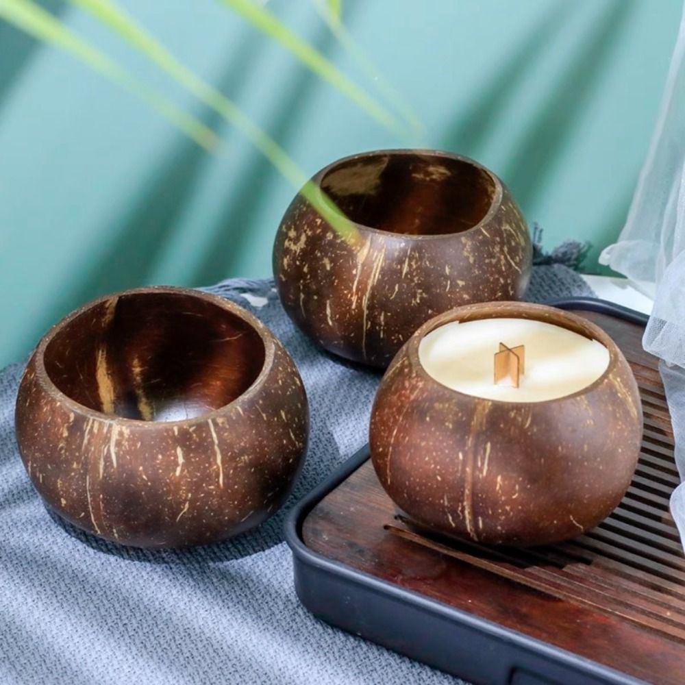 ホームクラフト 天然ココナッツシェルボウル 木製クリエイティ - Candle Making Homewood のレビューと価格